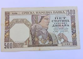 500 serbische Dinar 1941