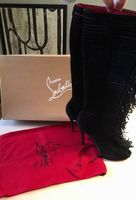 Christian Louboutin stivali con frange 39