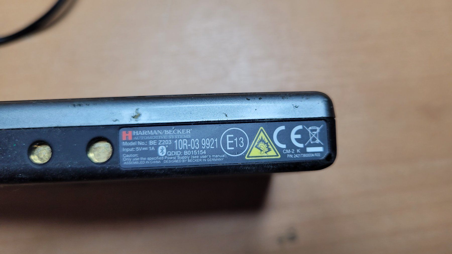 Navigatori: Harman/Backer BE Z203 – Difettoso da Bionnens venduto da Meg011 1