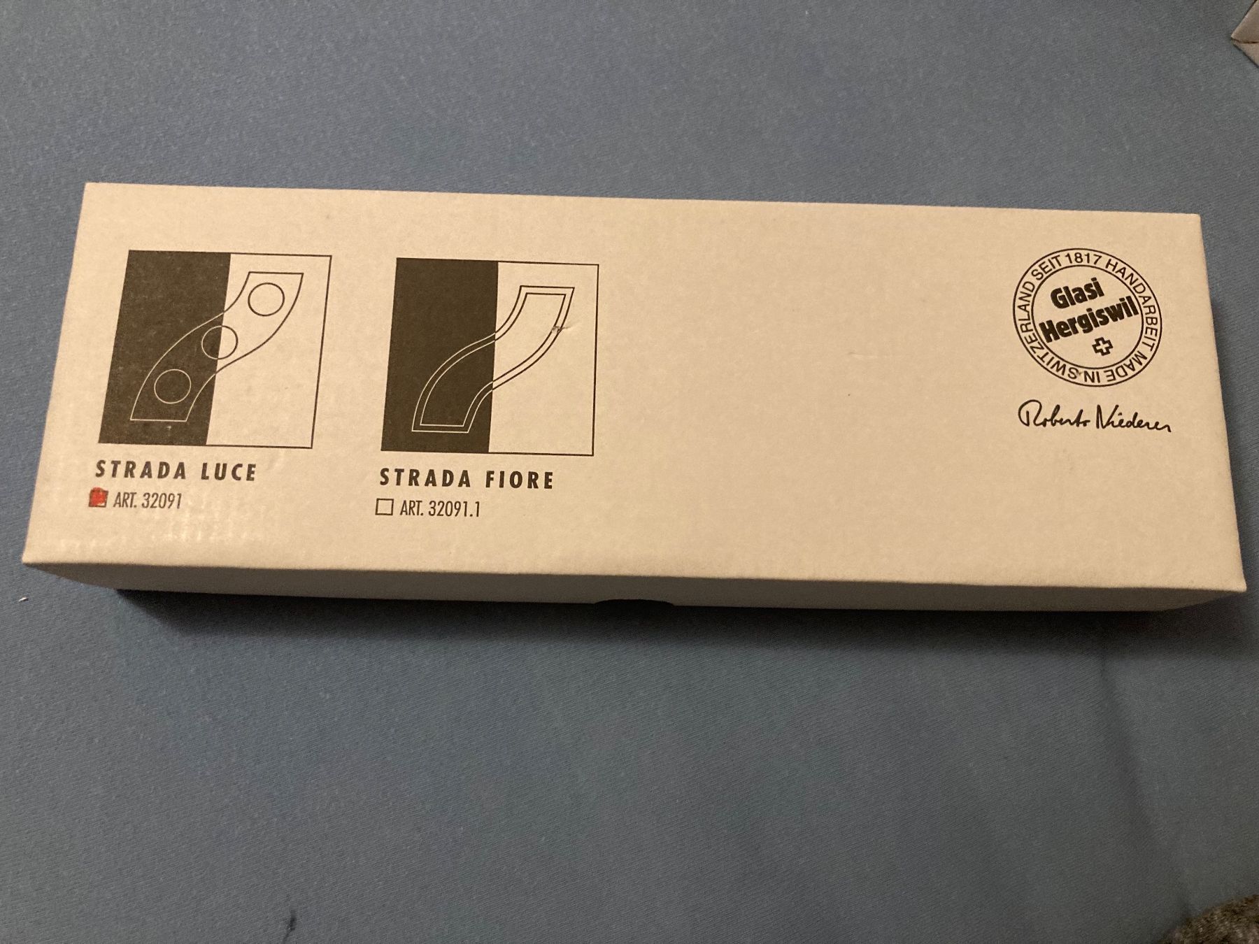Glasi Hergiswil Alle Dekorationen: Hergiswil Strada Luce – Neu und originalverpackt aus Bülach von Stellina72