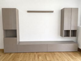 Wohnwand taupe/beige