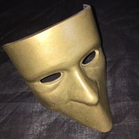 Masque de Venise Bauta en bronze