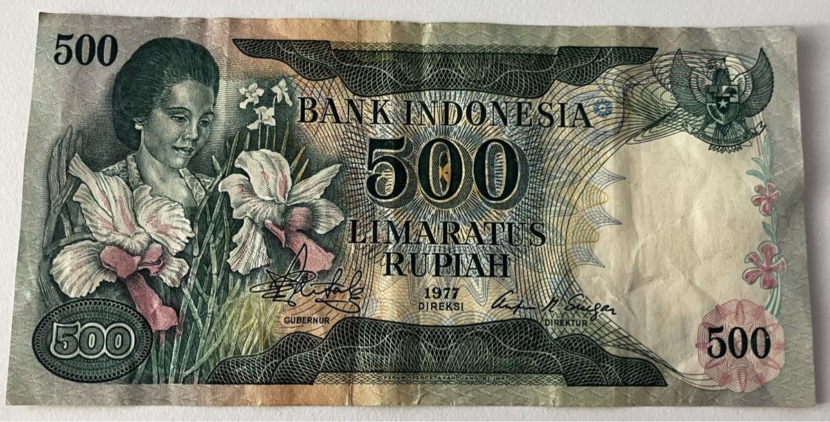 Banconote: Indonesien 500 Rupiah 1977 – Usato da Algetshausen venduto da Carrhard
