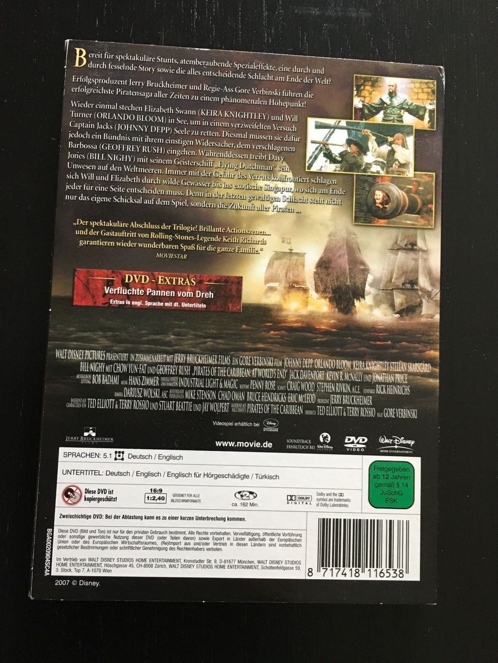 Tutti i DVDs: DVD Fluch der Karibik 3 – Usato da Regensdorf venduto da scheissspiel 1