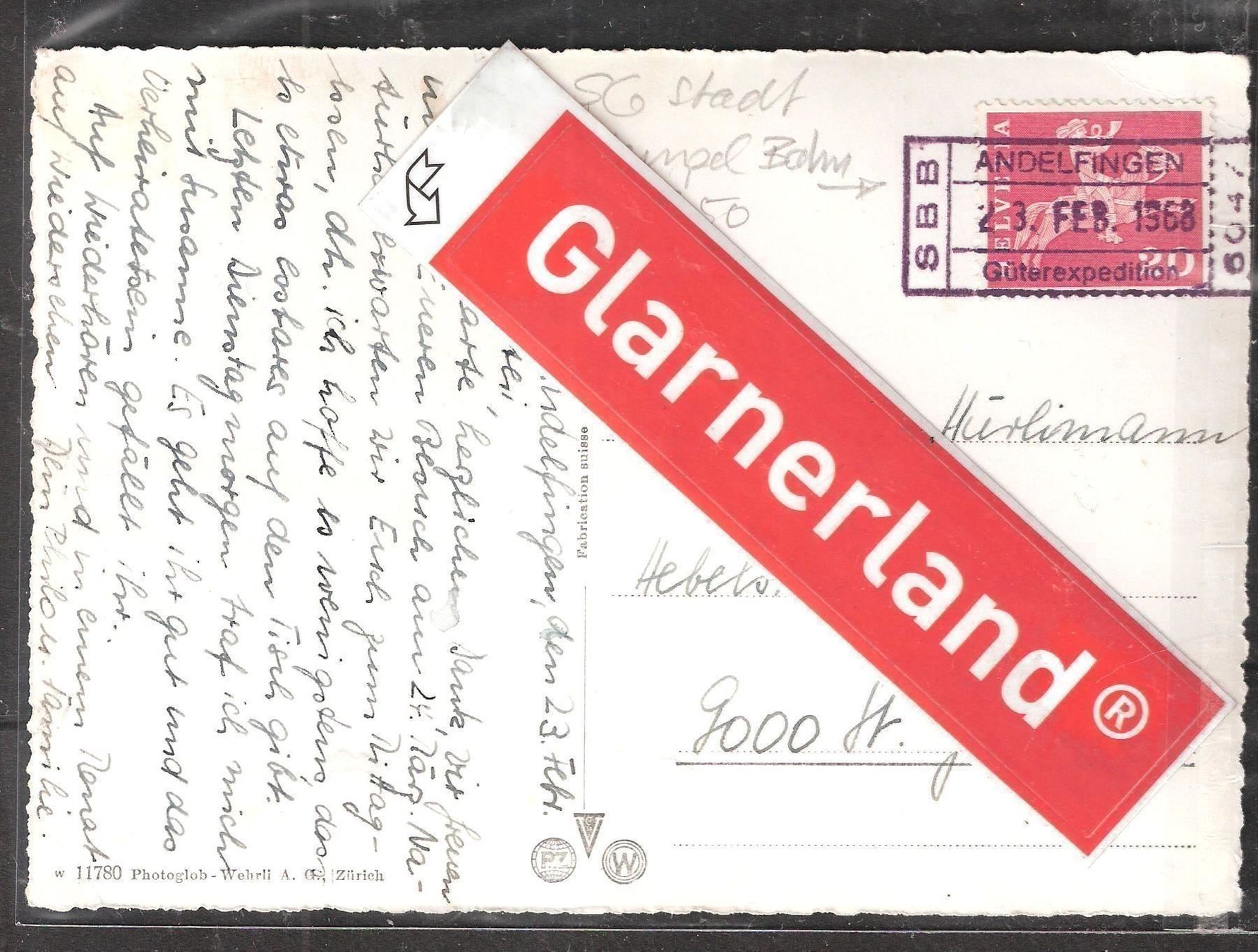Cartoline postali: 23.2.68 Luftbild St. Gallen Stadtzentrum – Usato da Zürich venduto da Hagliweg 2