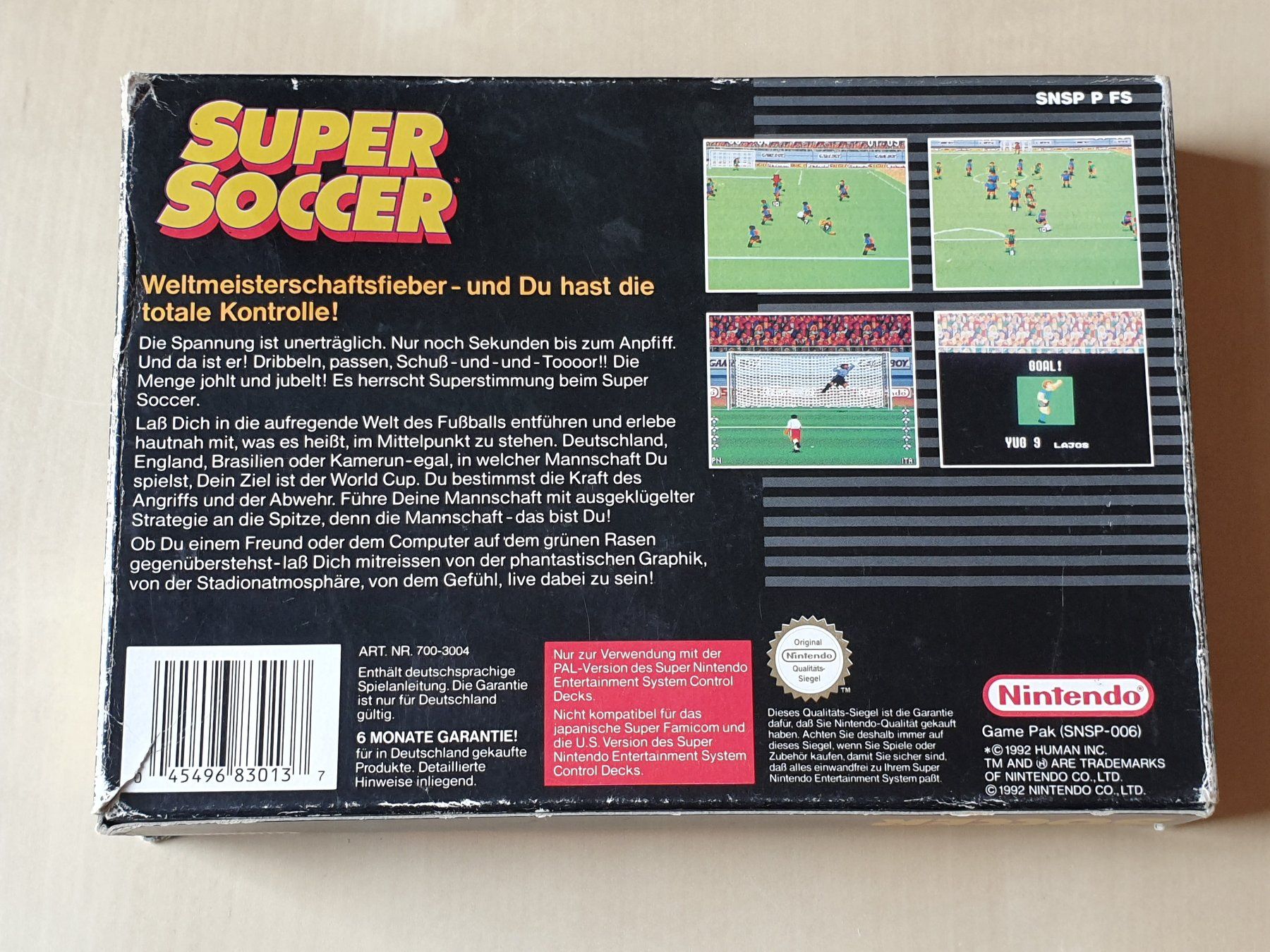 Nintendo Spiele: Super Soccer – Gebraucht aus Stansstad von collectorsshop 1
