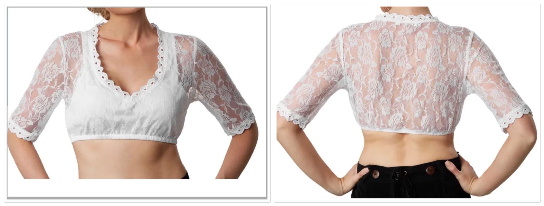 Costumi: Dirndlbluse Heidi Gr.S – Nuovo e nell'imballaggio originale da Oberegg venduto da MR-shop