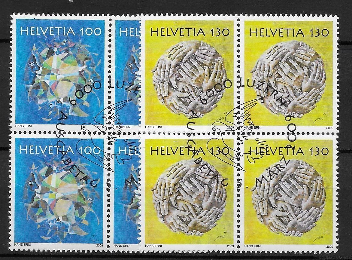Alle Briefmarken: B1297 - Hans Erni 1er j. B4 – Gebraucht aus Trélex von Phil_Albert