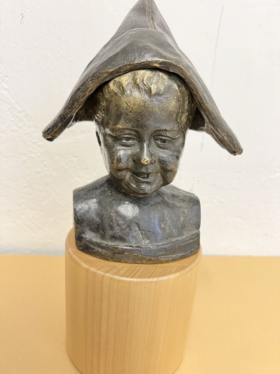 Sculture & Statue: Bronze Kindes mit Hut 1900 ca – Usato da Hombrechtikon venduto da vespa1954 1