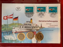 GEMEIN AUSGABE CH-D-AUT - 5.5.93 - 2 Fr - 1 DM - 10 Sch 1992