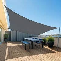 UMI Sonnensegel 3x4m wasserdicht UV-Schutz für Garten Balkon