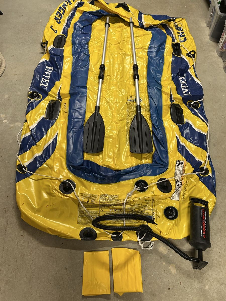 Boote: Schlauchboot Intex Challenger 3, Set komplett – Gebraucht aus Burgdorf von RSchweizer80