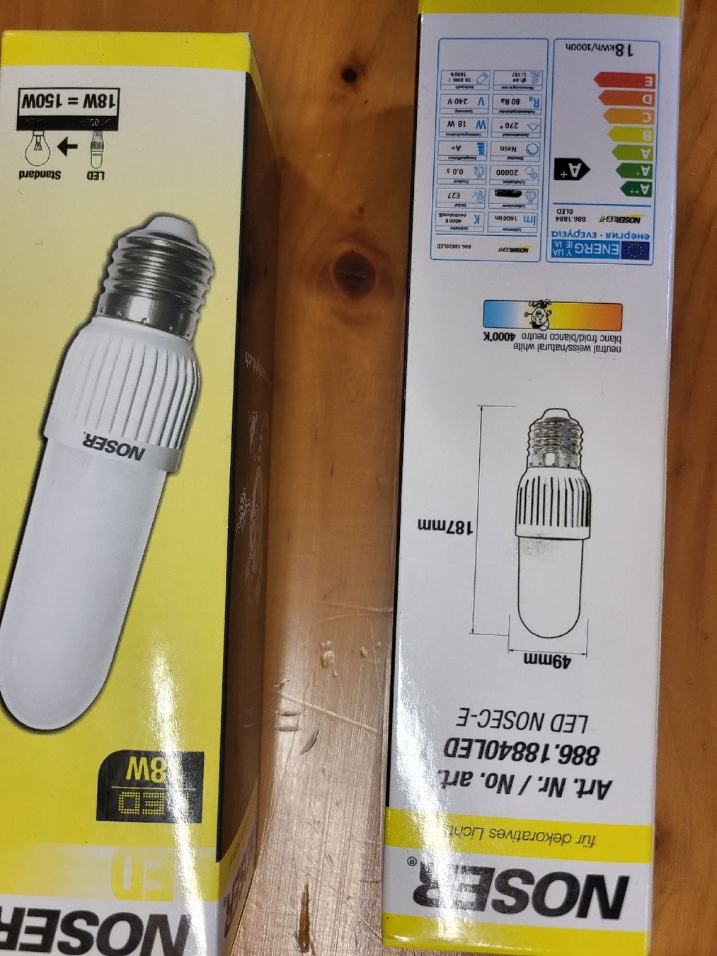 Lampade: Noser LED Leuchtmittel E27 – Nuovo (secondo la descrizione) da Alpnach Dorf venduto da str_jdw2