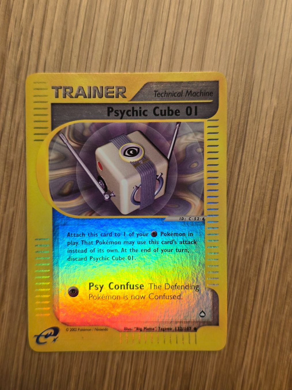 Pokémon Sammelbilder & Trading cards: Pokémon TCG Aquapolis Psychic Cube 01 Reverse Holo – Neu (gemäss Beschreibung) aus Rotkreuz von Mahkoh