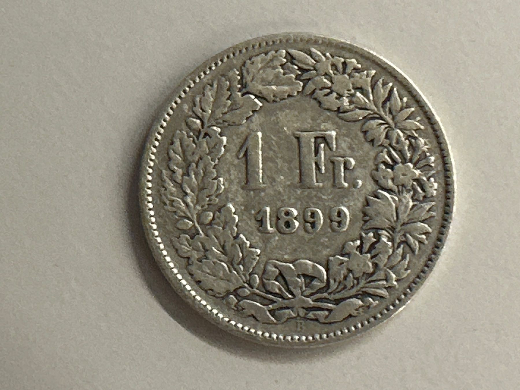 Tutti le monete: 1 Fr. Silber Schweiz 1899 s – Usato da Herisau venduto da herau