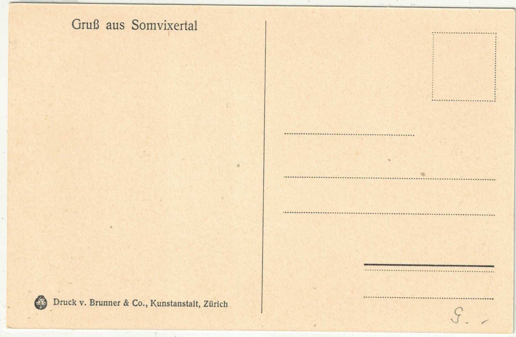Cartoline postali: Gruss aus Somvixertal – Usato da Ettingen venduto da Kartenplanet 1