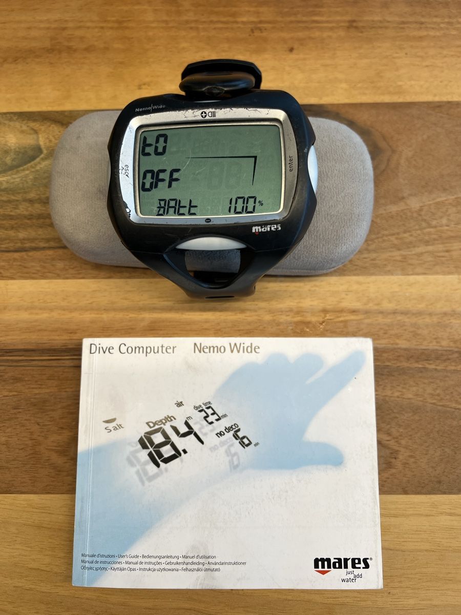 Mares Smartwatch: Tauchcomputer Mares Nemo Wide – Gebraucht aus Eschenbach SG von gamper02