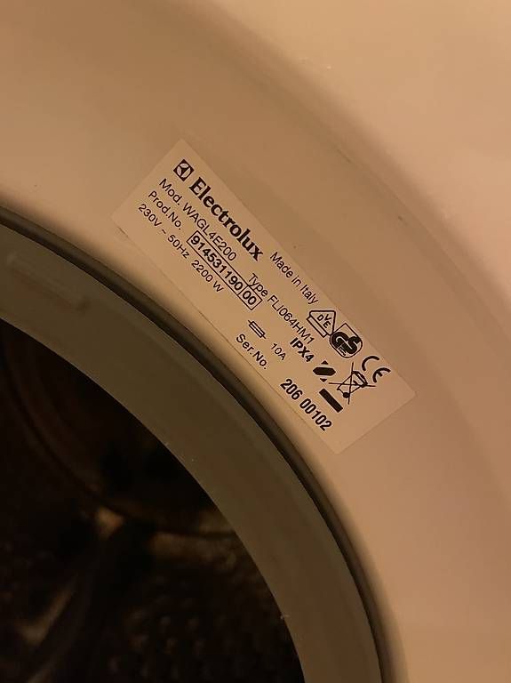 Lavatrici: Electrolux machine à laver linges modèle WAGL4E200 – Usato da Yens venduto da GIPE 2