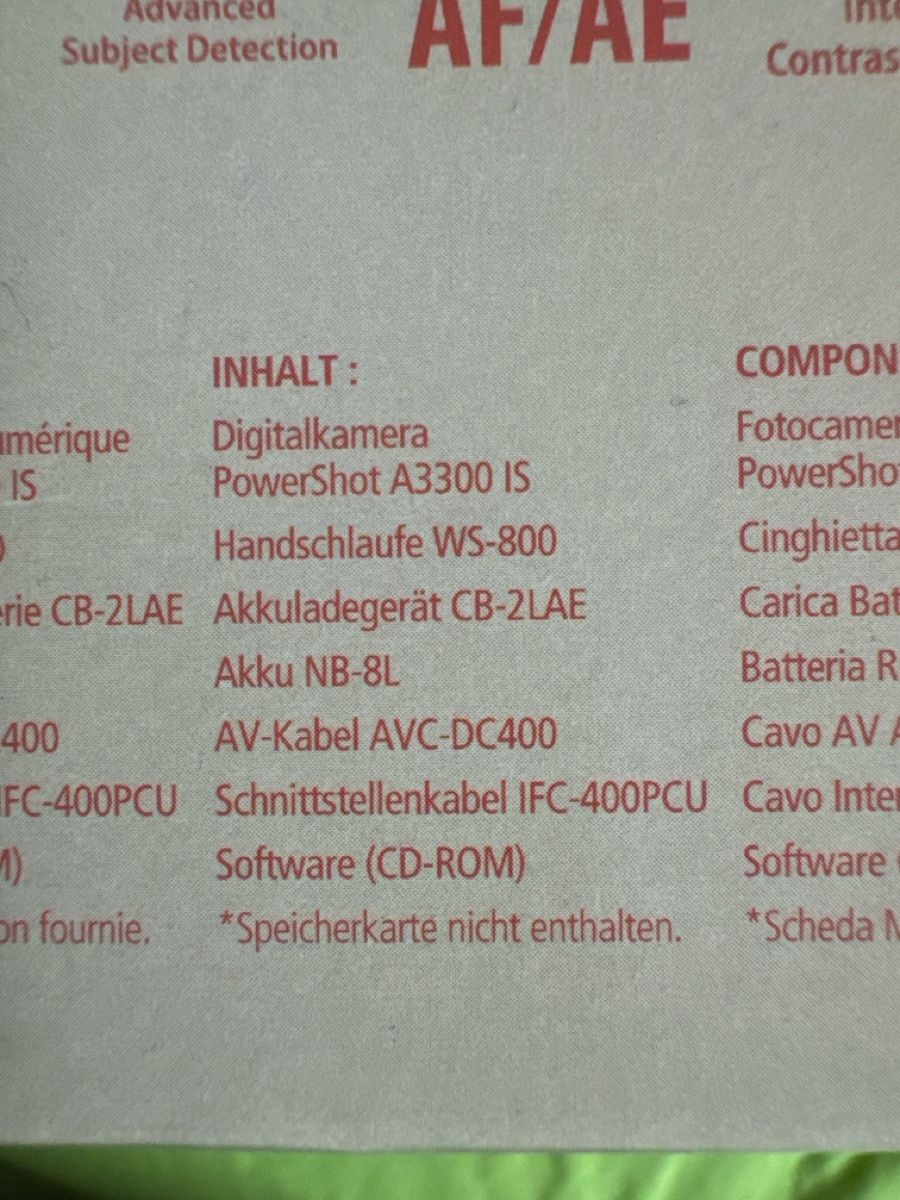 Canon Kamera: Canon PowerShot A3300 IS NEU OVP – Neu und originalverpackt aus hägglingen von tamayra 6