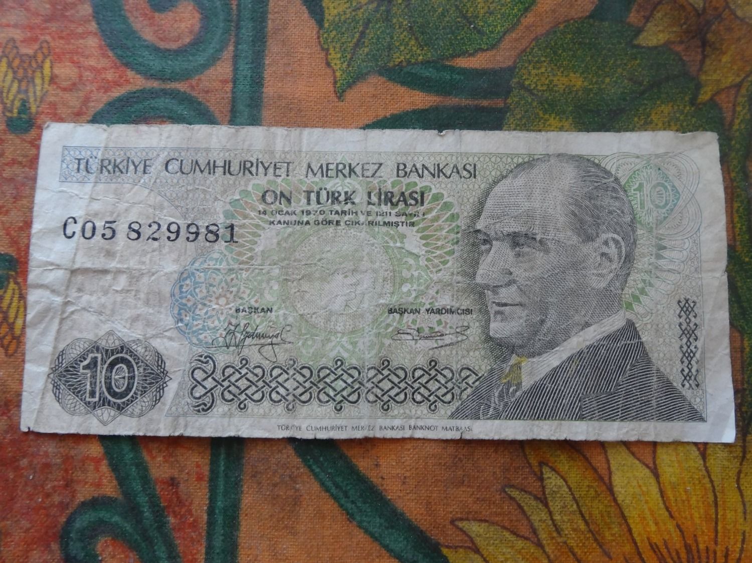 Banconote: TURQUIE    10  (A)   Billet – Usato da Romanel-sur-Lausanne venduto da Swift13