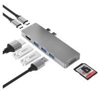 8in1 MacBook Hub USB-C Hub Adapter
