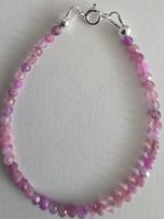 Armkette Turmalin rosa facettiert Ø3mm./ 17,5cm.