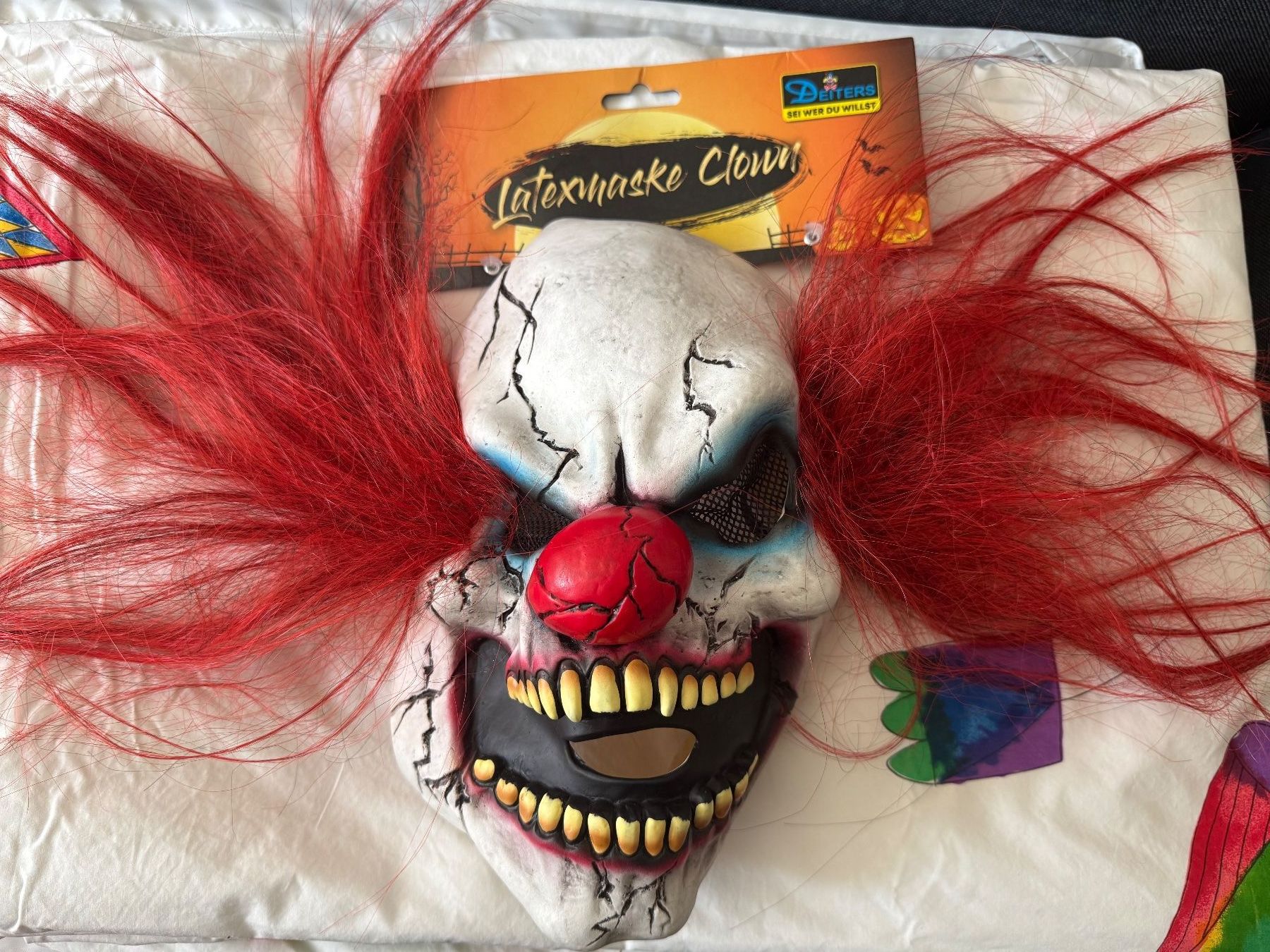 Costumi: Horror Clown Costume mit Maske - Neu – Nuovo e nell'imballaggio originale da Basel venduto da Puckym 5