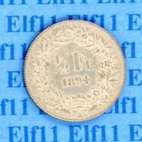 CHF___0.50 1894 unz-stgl 50 Rappen