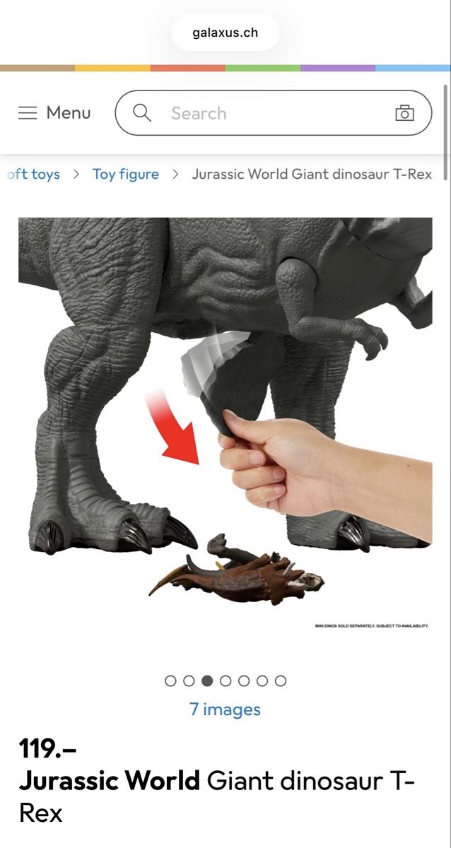 Spielzeuge: Jurassic World Giant dinosaur T-Rex 99 cm – Neu (gemäss Beschreibung) aus Jona von sch_7wfd 3