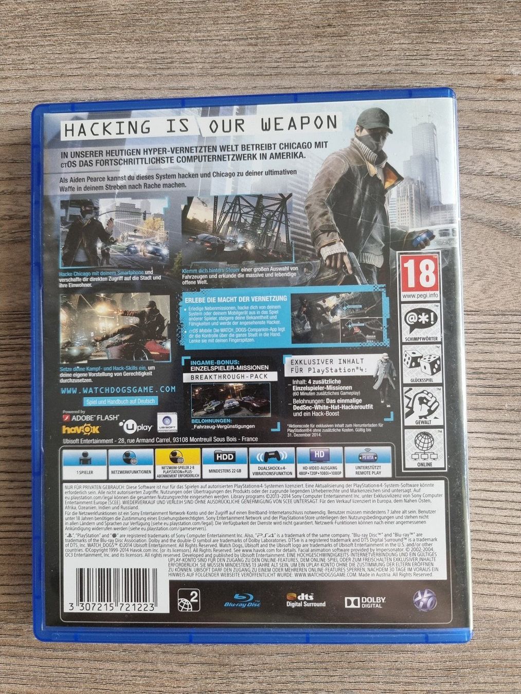 Giochi: Watch_Dogs PS4 – Usato da Volketswil venduto da rem_nb6v 1
