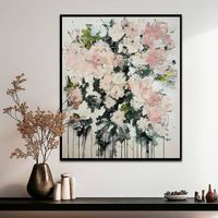 Tableau contemporain «Floraison suspendue» Marius L. Jensen