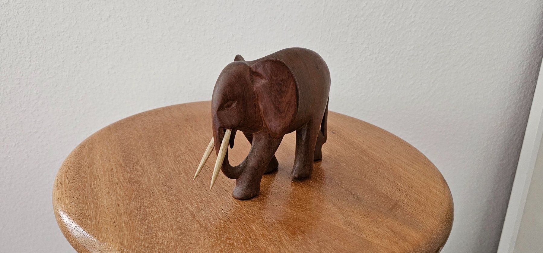 Statuette: Holz-Elefant Teakholz Handarbeit Deko – Usato da Pfäffikon ZH venduto da eric0113 6