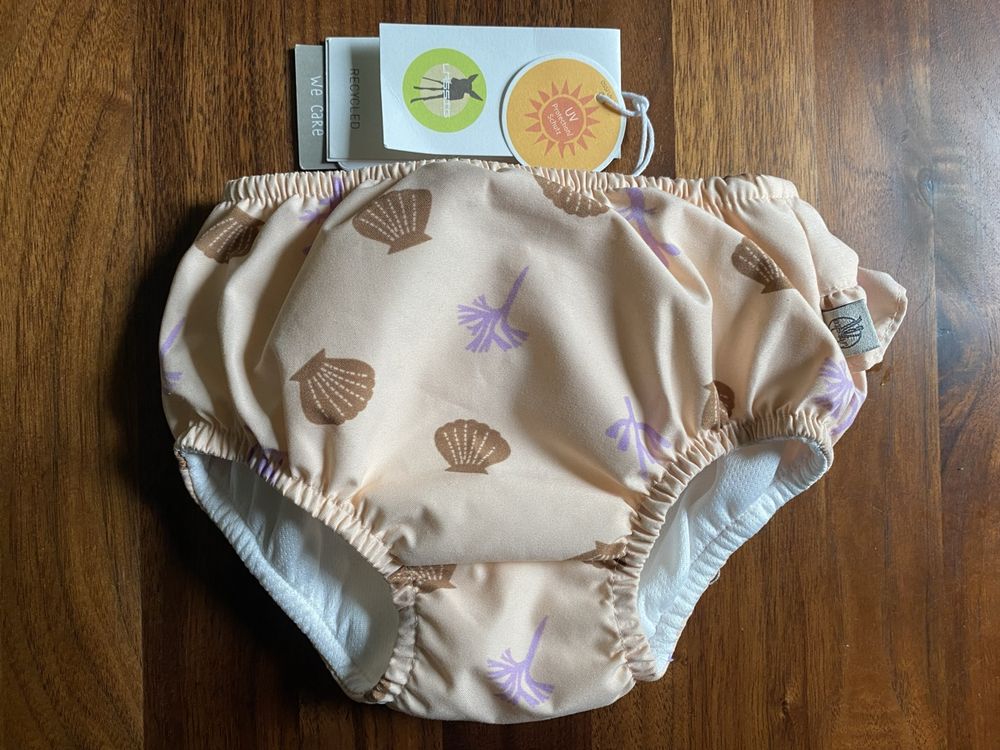 LÄSSIG Schwimmwindel Baby - Wiederverwendbare Badehose Mit UV-Schutz Giraffe