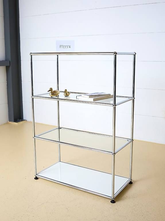 USM Scaffali: USM Sideboard / Regal mit Glastablar, Lieferung möglich – Usato da Meinisberg venduto da atelier_TILIJA 4