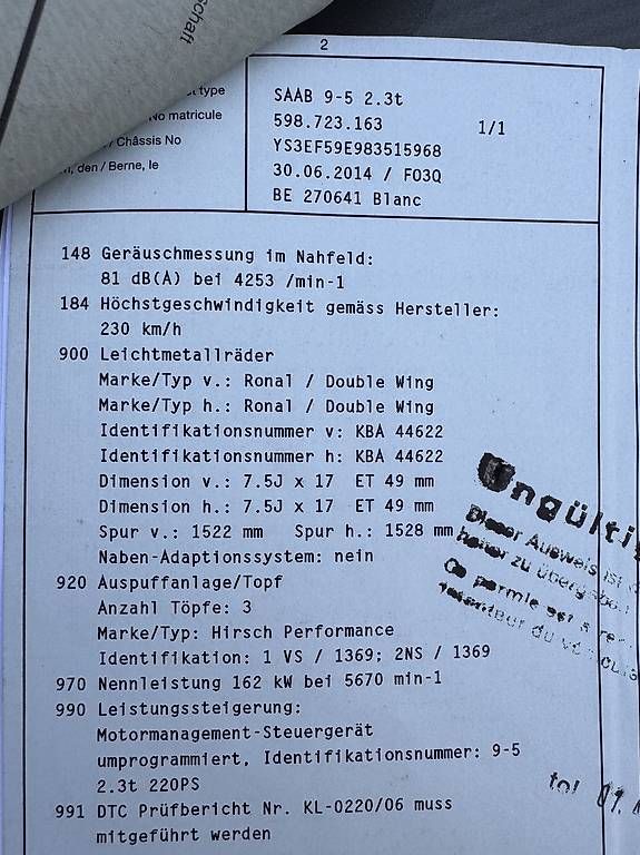 Automobili: Saab 9-5 Hirsch Performance Steuergerät  – Usato da Grenchen venduto da Berti672 1