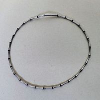Collier moderne en argent avec onyx – Fermoir invisible