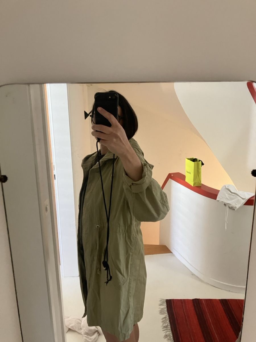 Asos Giacche: ASOS Design Übergangsjacke Parka, Khaki, Gr. 38, overdized – Usato da Olten venduto da uhluh 4