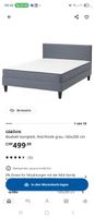 SÄBOVIK Boxbett komplett grau, 140x200cm, sehr guter Zustand