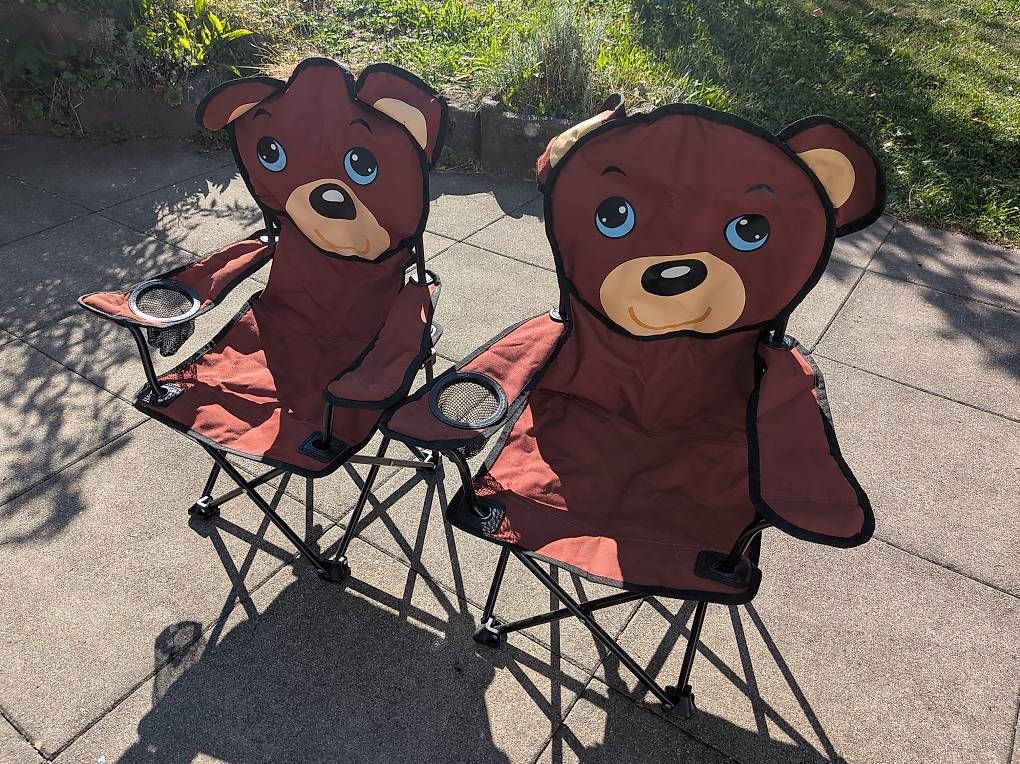 Stühle: Kinder Camping Klappstuhl Bär mit Tragetasche – Gebraucht aus Stansstad von lengsi 4