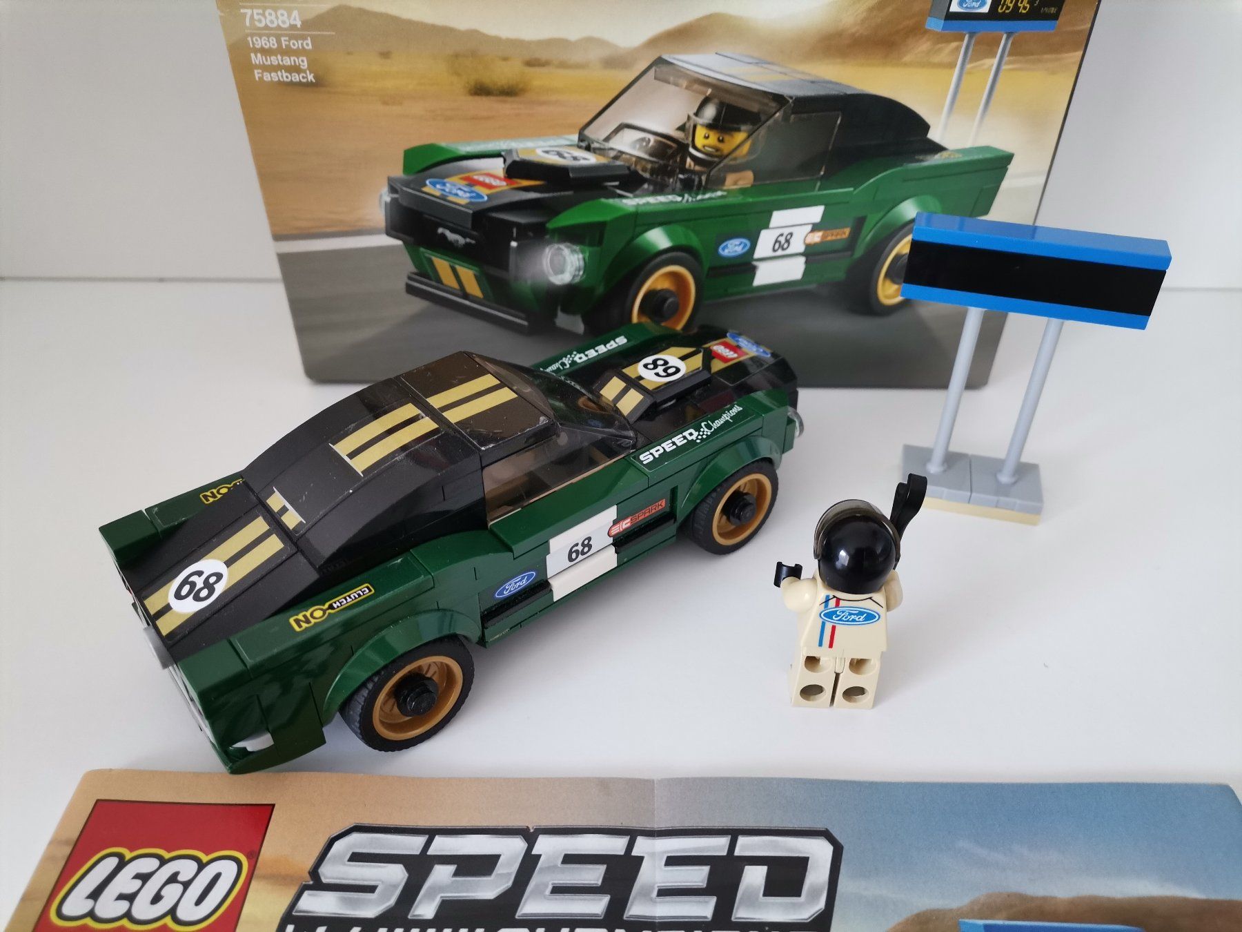 V6archive様2 Lego Ford Mustang Fastback 1968 no 75884 Speed Champions