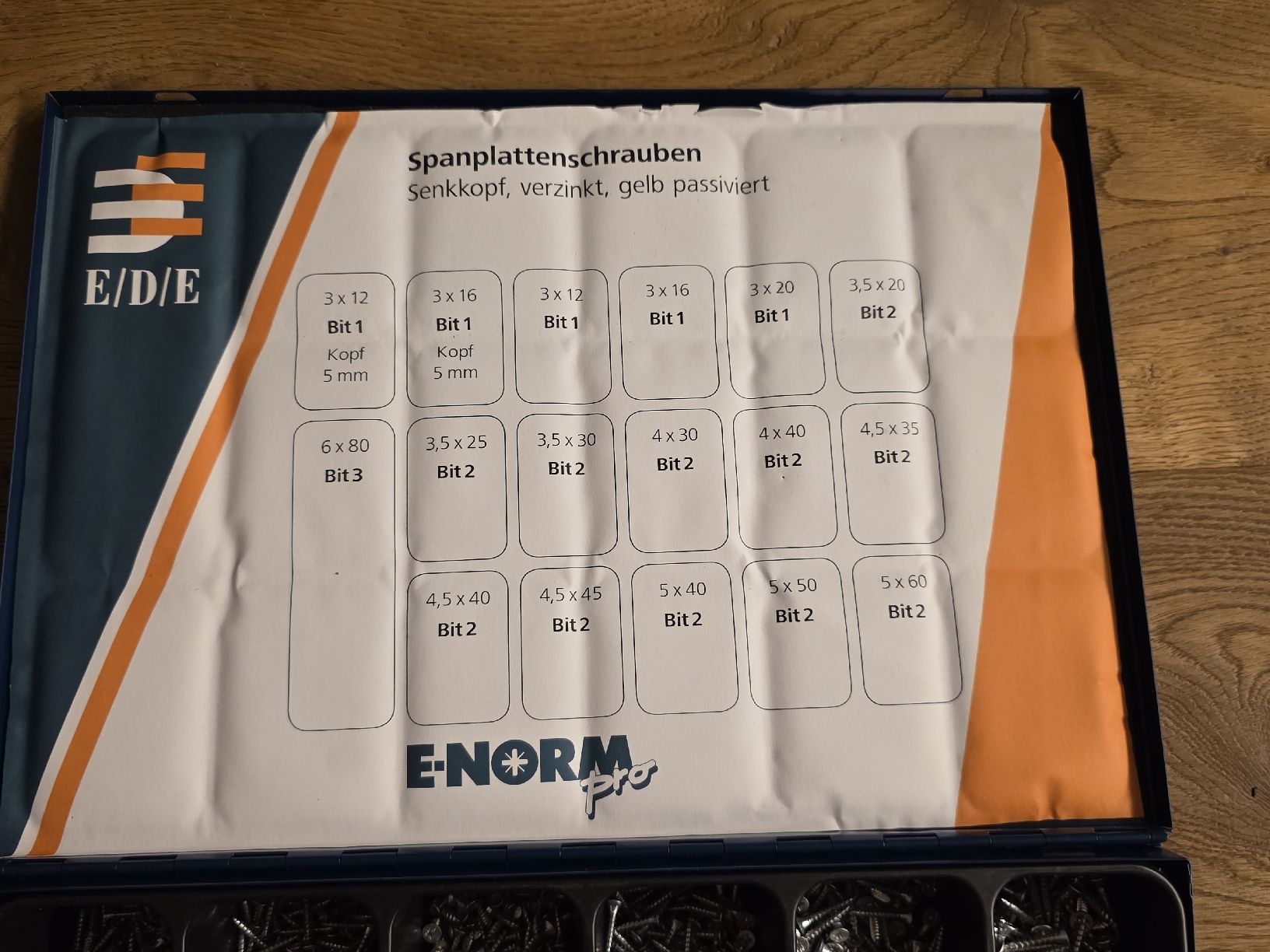 Tutti gli attrezzi: E-NORM Pro Sortimentskoffer Nr.1 Spanplattenschrauben 190101 – Nuovo (secondo la descrizione) da Kappel SO venduto da Ringhio82 7
