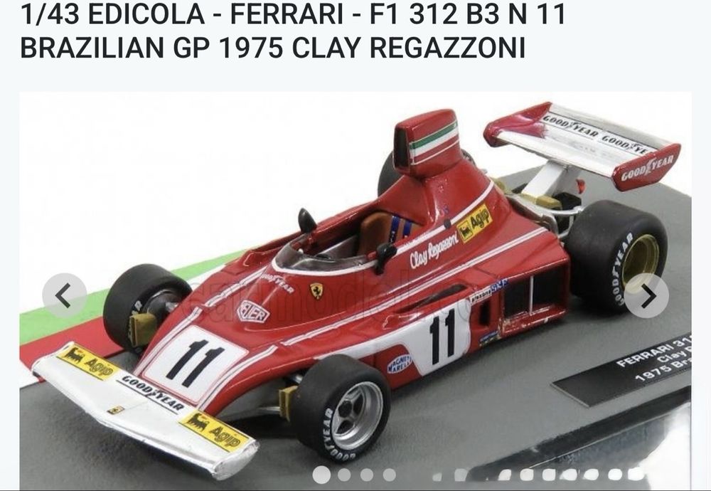 Ferrari 312T Minichamps 1/43 – Clay Regazzoni #11, 1975, Formule 1