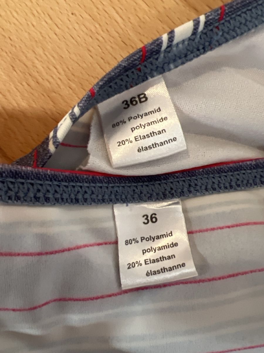 Costumi da bagno & Bikini: Bikini mit Streifen, Grösse 36B/36, Top Zustand – Nuovo (secondo la descrizione) da Weiningen TG venduto da Sina114 5