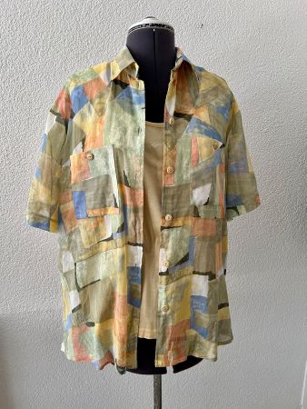 🌈 Baumwoll-Set Gr. 42 – Bluse & Top von Erfree wie neu