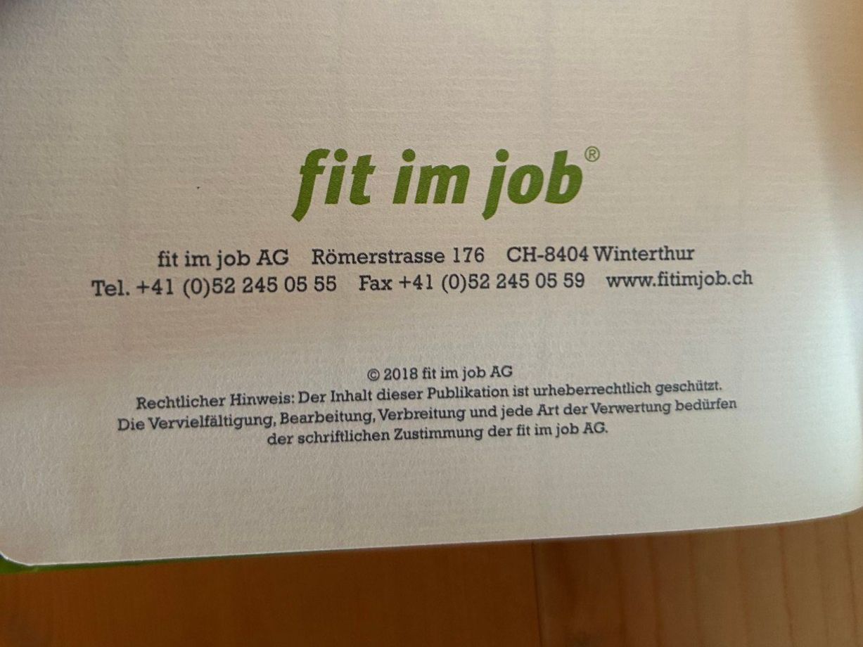 Bücher: fit im job – Gebraucht aus Igis von ThalesDerErste 2