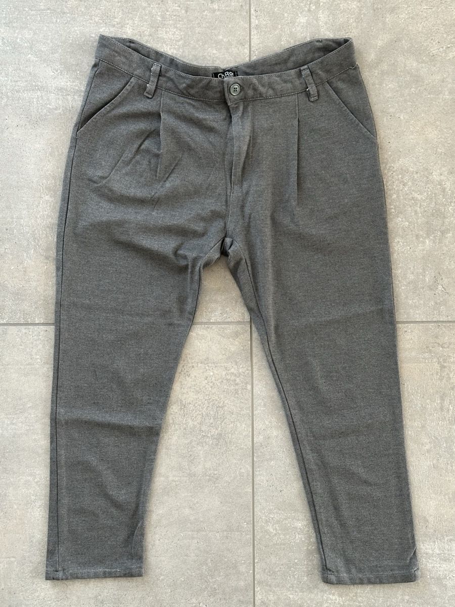 Pantaloni: ChRoy Herren Stoffhose, Grau – Usato da Tenero venduto da Seve_Blaser
