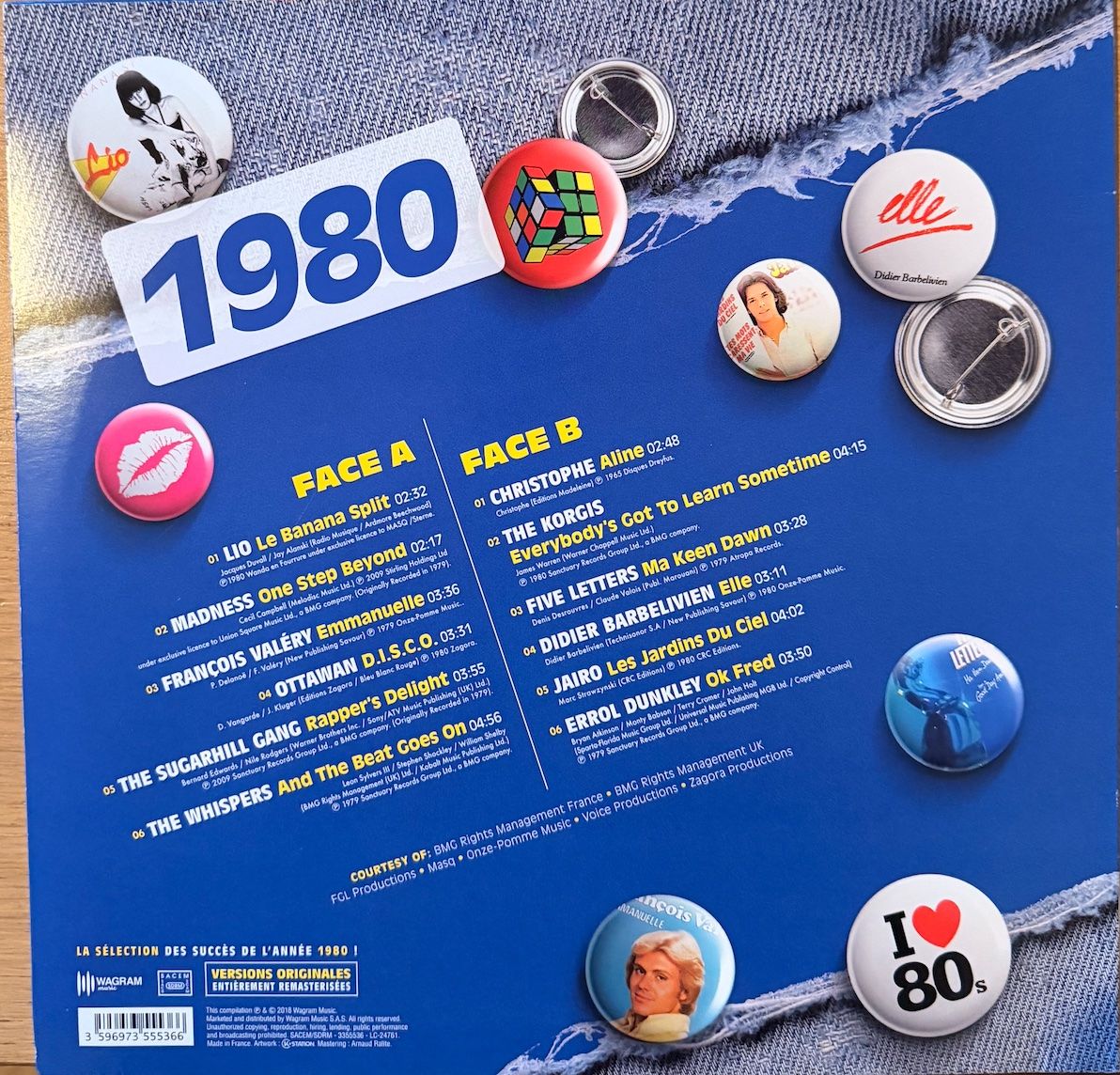 Dischi in vinile: Mes années 80 Vinyl 1980 – Usato da Lausanne venduto da davzic 1