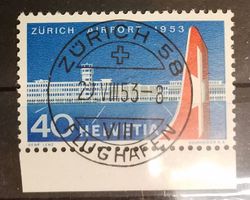 4270B) 313-, Flughafen Zürich ET Vollstempel  Kt. 45.-