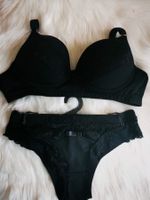 Lingerie Femme, soutien gorge et culotte , Noir , taille L