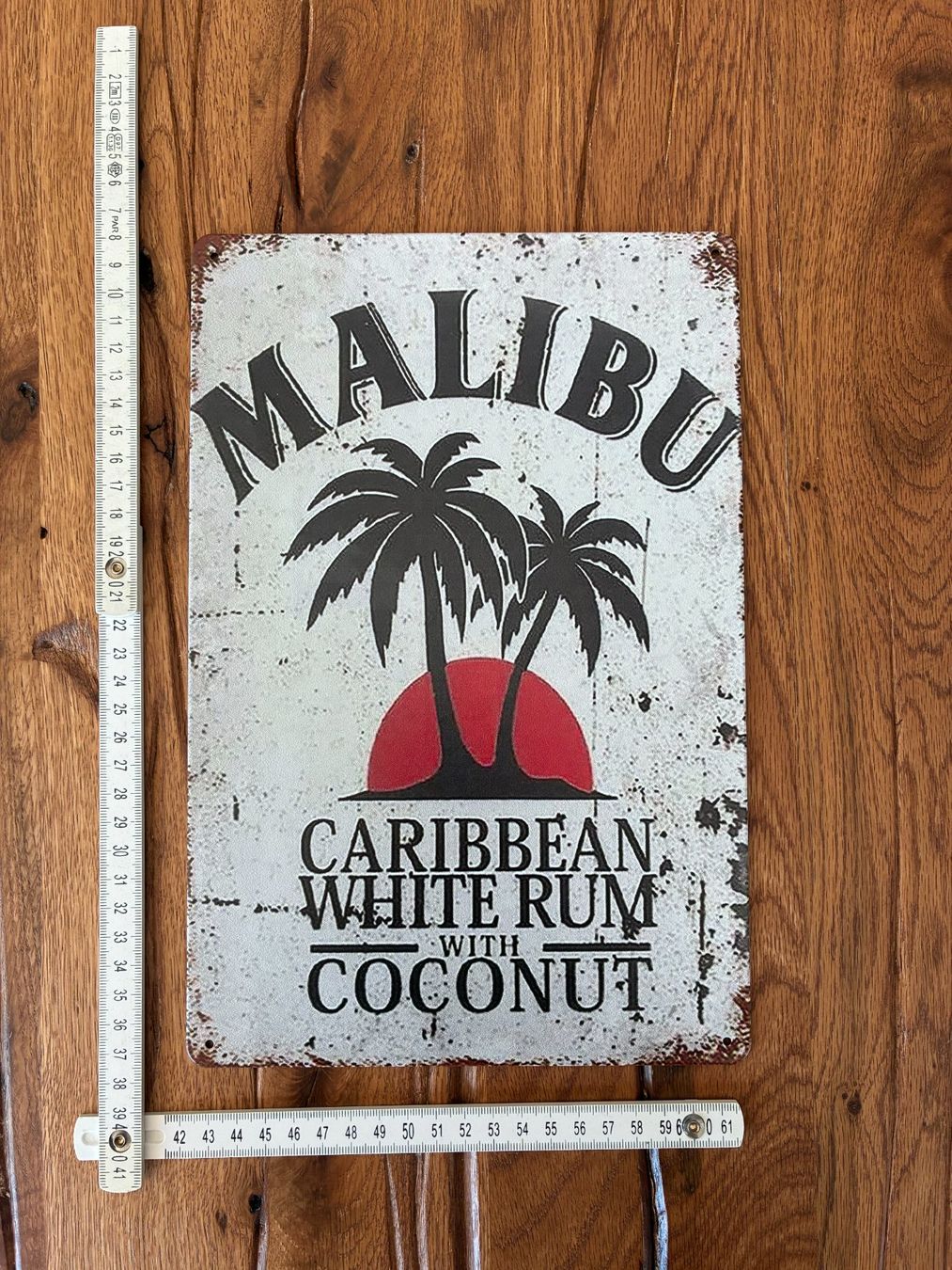 Malibu Bevande alcoliche: Malibu / Schönes Blechschild 20 x 30 CM / neu – Nuovo e nell'imballaggio originale da Bremgarten AG venduto da Eurotiz 1